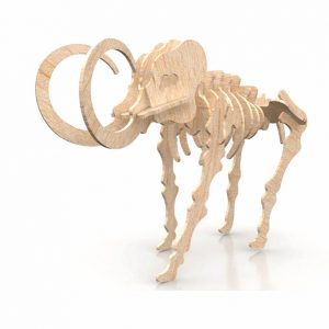 Mammut Skelett LaserCut Vorlage - 3D Modell Laser Cut Vorlage