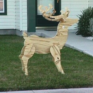 Rentier 3D Modell Laser Cut Vorlage