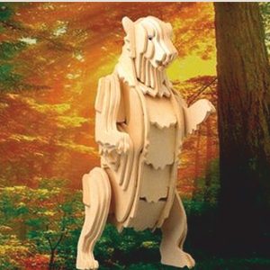 Grizzly Bär LaserCut Vorlage - 3D Modell Laser Cut Vorlage