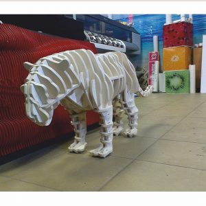 Tiger LaserCut Vorlage - 3D Modell Laser Cut Vorlage