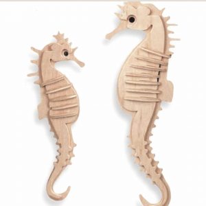Seepferd LaserCut Vorlage - 3D Modell Laser Cut Vorlage
