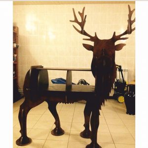 Hirsch Regal 3D Modell Laser Cut Vorlage