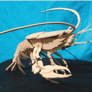 Krebs Flusskrebs LaserCut Vorlage - 3D Modell Laser Cut Vorlage