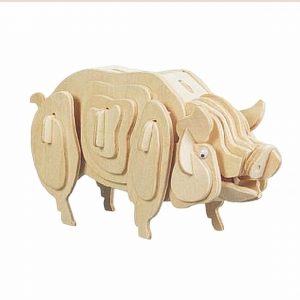 Schwein LaserCut Vorlage - 3D Modell Laser Cut Vorlage
