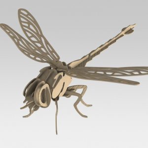 Große Libelle LaserCut Vorlage - 3D Modell Laser Cut Vorlage