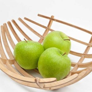 Apfel Schale LaserCut Vorlage - 3D Modell Laser Cut Vorlage