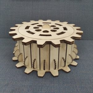 Zahnrad Box LaserCut Vorlage - 3D Modell Laser Cut Vorlage
