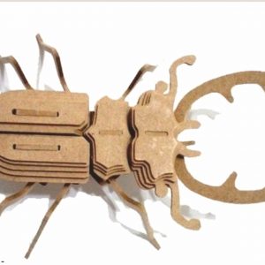 Hirschkäfer LaserCut Vorlage - 3D Modell Laser Cut Vorlage
