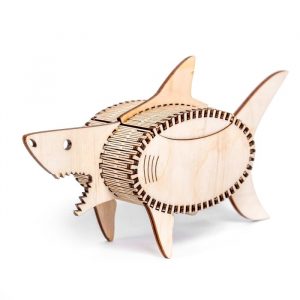 Hai Box LaserCut Vorlage - 3D Modell Laser Cut Vorlage