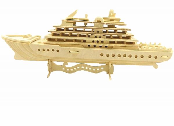Kreuzfahrtschiff Modellschiff Laser Vorlage - Yacht 3D Modell Laser Cut Vorlage 3