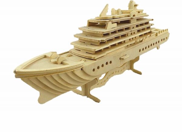 Kreuzfahrtschiff Modellschiff Laser Vorlage - Yacht 3D Modell Laser Cut Vorlage 5