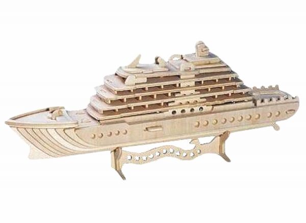 Kreuzfahrtschiff Modellschiff Laser Vorlage - Yacht 3D Modell Laser Cut Vorlage 4